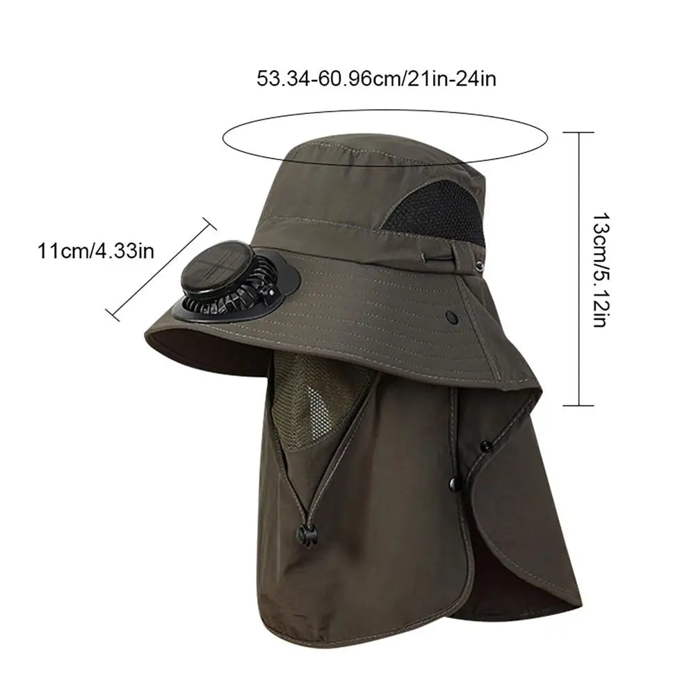 Solar Charging Fan Hat