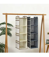 Hanging Non-woven Wardrobe Organizer With Optional Pockets And Drawers