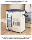 1Pc Fabric Storage Bag With Clear Window For All Household Items.