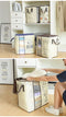 1Pc Fabric Storage Bag With Clear Window For All Household Items.