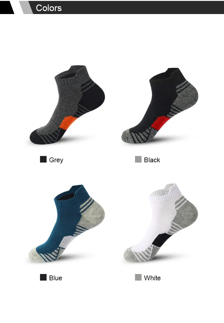 5 Pairs Cotton Breathable Sport Ankle Socks.  Size EU 38-45