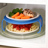 2PC multifunctional microwave oven shelf. Great for stacking food in the fridge as an extra shelf.