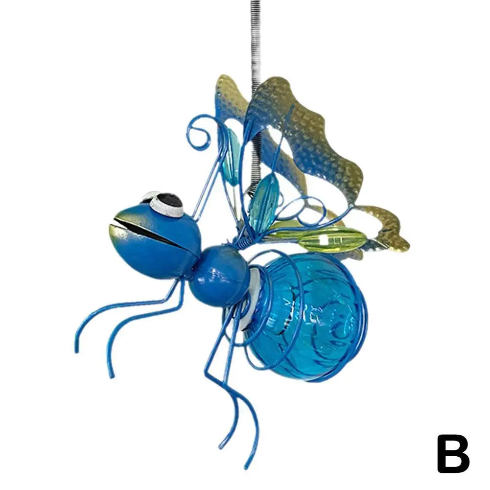 Solar LED Iron  Waterproof Hanging  Insect Tree Ornament
