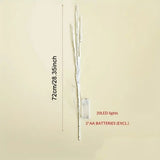1 PC Battery Operated 20 LED  White Birch Branch Lights
