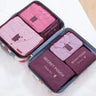 Men And Women's 6pcs Multifunction Waterproof Packing Cubes