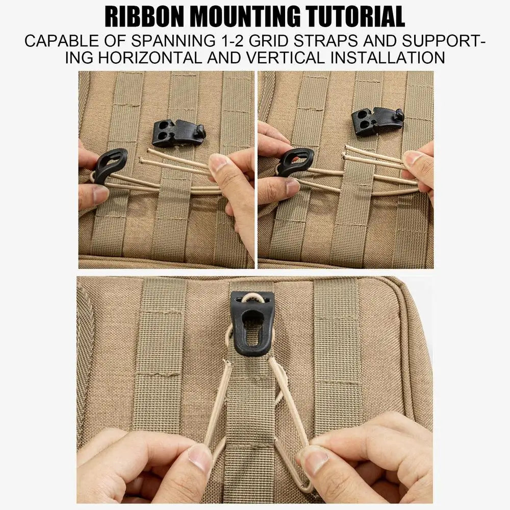 Adjustable Thick Elastic Rope Bag Expansion Strap With Quick Release Buckle