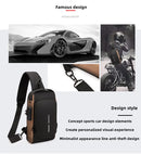 Men's USB/Waterproof/Anti-theft Password Lock Crossbody Bag.