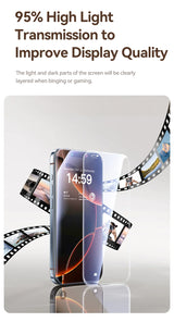 Baseus Full-View 0.3mm Tempered Glass Screen Protector For iPhone 13 14 15 16 17 Pro Max And iPhone 17 Air