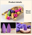 Mixed Natural Rose, Jasmine, Lavender, Osmanthus, Sakura Smoke Incense Cone Bullets