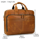 Genuine Leather Laptop Briefcase.