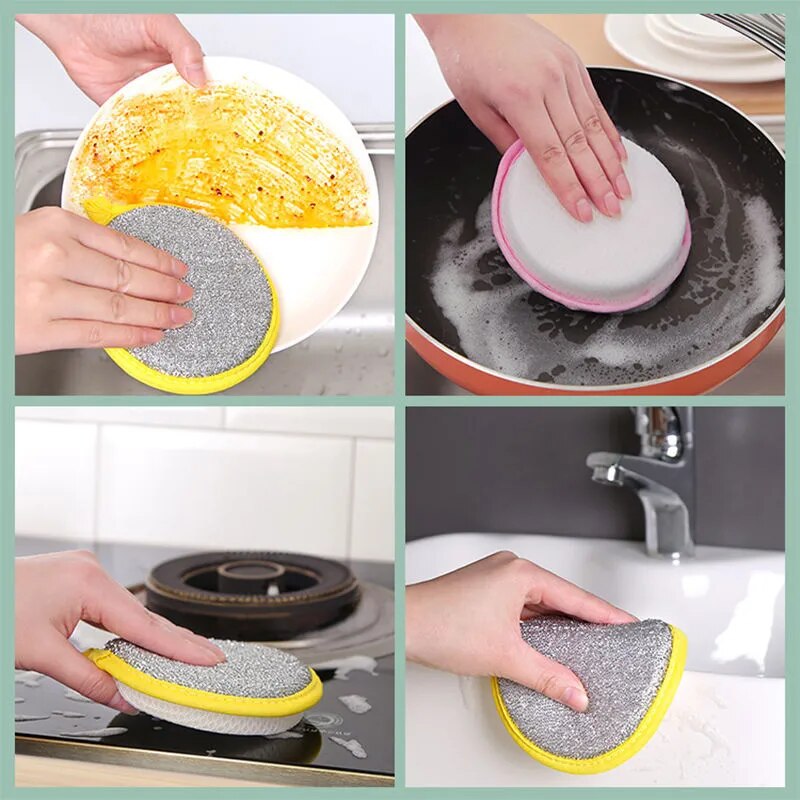 10/5/3PCS Double Side Dishwashing Sponge.