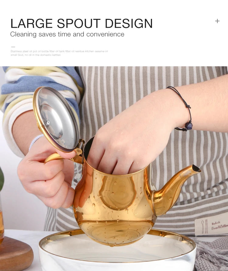 Stainless Steel Tea Pot With FIlter