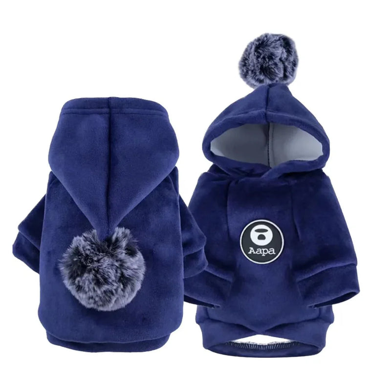 Pet Fleece Hooded Winter Coat