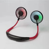 LED Rechargeable 3 Speed Silent Neck Fan