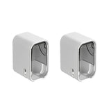 2PCS Flip-top Wall Mounted Toothbrush Rack