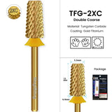 3/32" MagiBling Carbide Sharp 6.6mm Cross Cut Tapered Nails Bit For Acrylic Gel Remover