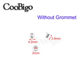 100/Set Metal Eyelet Grommet Rings Sizes 2mm 3mm 4mm 5mm 6mm 8mm 10mm 12mm 14mm 17mm