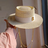 Women's Delicate Woven Summer Straw Hat