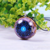 Chakra Orgonite Charoite Pendant