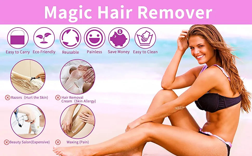 Nano Crystal Epilator For Painless And Safe Hair Remover