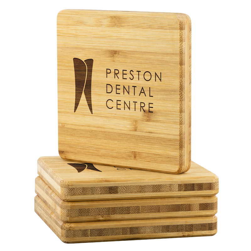 Preston Dental Bamboo Coaster