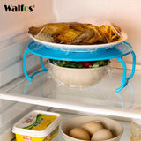 2PC multifunctional microwave oven shelf. Great for stacking food in the fridge as an extra shelf.