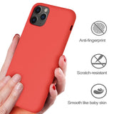 iPhone Case Luxury Original Liquid Silicone Soft Cover For iPhone X - 12 Pro Max Shockproof Phone Case