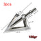 3/6/12/24pcs Archery  Broadhead Hunting Sharp 100/125 Grain Arrow Head 3 Blade Stainless Alloy Arrowhead Screw-In Tips