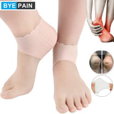 BYEPAIN Silicone Moisturizing Gel Heel Socks.  Helps Relieve Pain OR Cracked Heels.