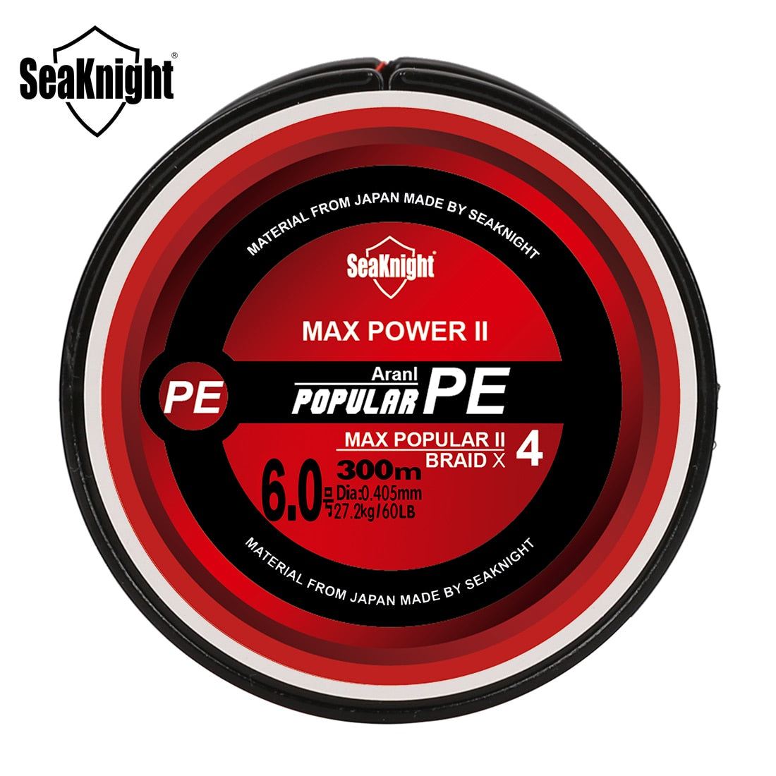 SeaKnight Brand TriPoseidon Series 4 Strands 300M PE Braided Fishing Line 8-60LB Multifilament Fishing Line