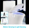 Decorative waterproof toilet light.  Motion sensor, battery operated.