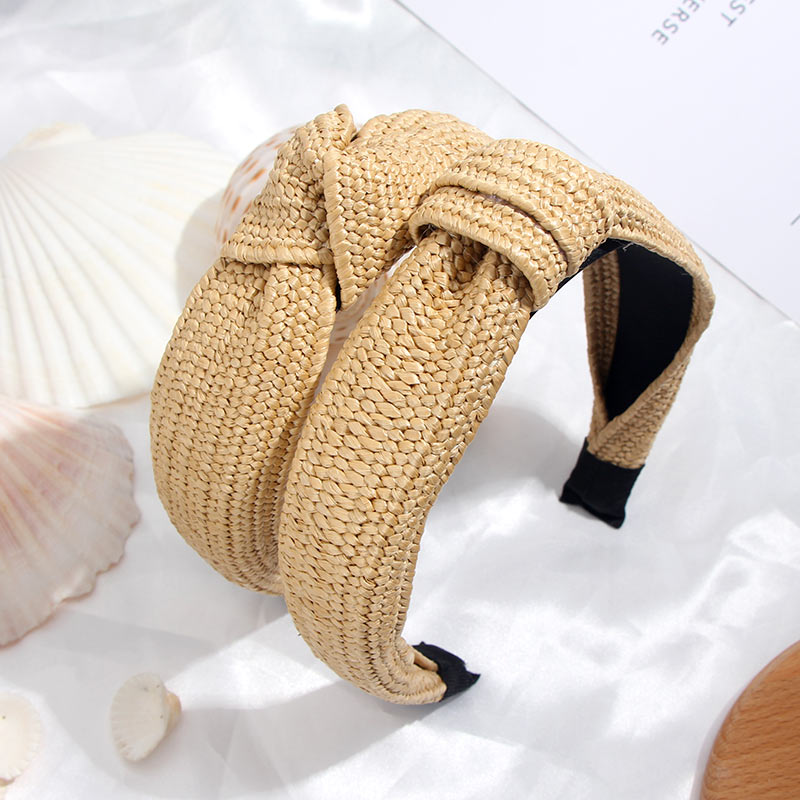 Flatfoosie Handmade Straw Weaving Hair Band.