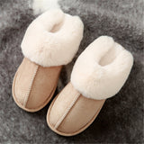 JIANBUDAN Plush Lightweight soft comfortable warm slippers.