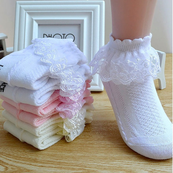 Baby Girl Lace Socks.