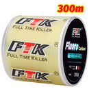 300m 500m Fluorocarbon Coating Fishing Line 4.13LB-34.32LB Carbon Fiber Leader Line Fishing Lure Wire Sinking Line