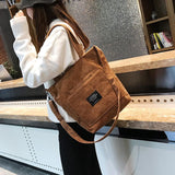 Women Corduroy Shoulder/Crossbody Bag.