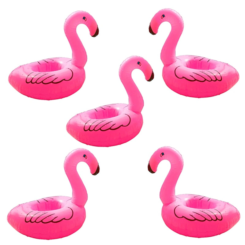 Tropical Flamingo Inflatable Drink Holder.  Great for Pool Parties.