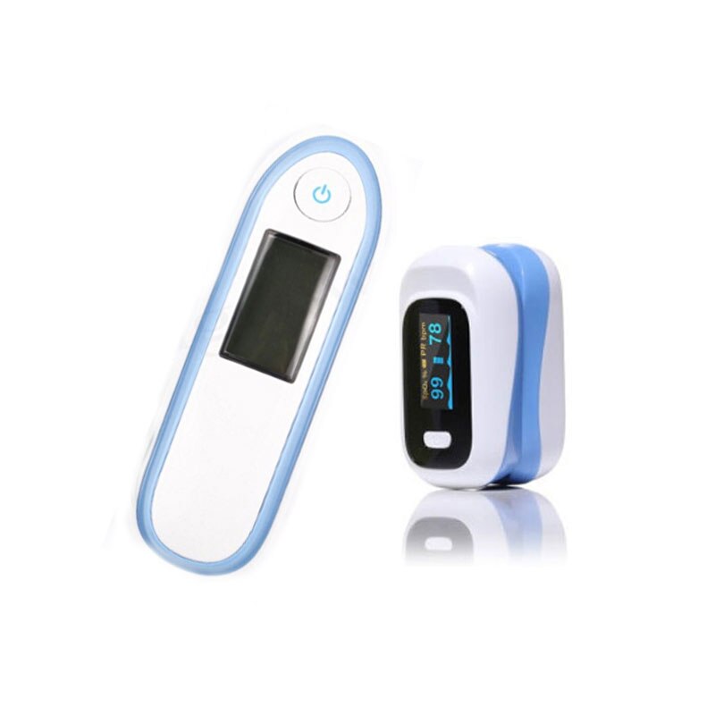 JYHealth Fingertip Pulse Oximeter Medical Body Infrared Thermometer