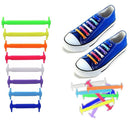 16Pcs/Set Silicone Elastic Shoelaces.