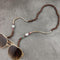 Boho Wood Bead Chains with Silver Metal Balls For Eyeglasses/Sunglasses.