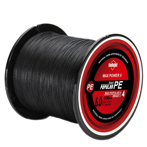 SeaKnight Brand TriPoseidon Series 4 Strands 300M PE Braided Fishing Line 8-60LB Multifilament Fishing Line