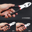 Slip Joint Pliers Multi Functional Auto Repair Clamp Tool 6/8/10 inch Adjustable Fishtail Pliers Fish Nose Pliers Tool