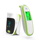 JYHealth Fingertip Pulse Oximeter Medical Body Infrared Thermometer