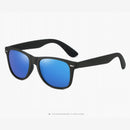 HDSUNFLY Polarized Sunglasses Men Women Black Frame Eyewear UV400 Rays