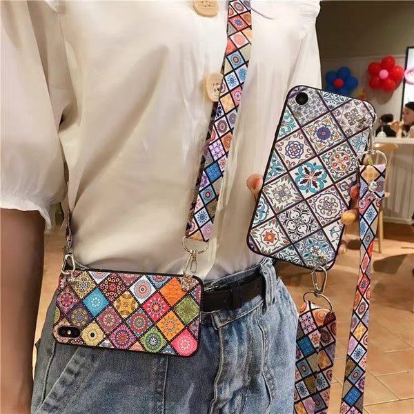 A31 A51 A71 Case Crossbody Lanyard. Soft Back Cover for Samsung Note 10 Lite 20 9 S8 S9 S10 Lite S20 S21 Plus A50 A70