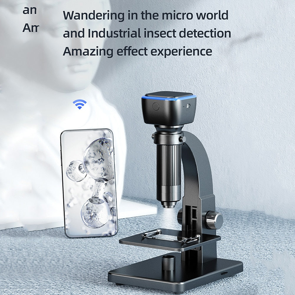 HD 2000X WIFI Digital Microscope Dual Lens USB Microbiological