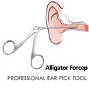 Ear Pick Endoscope Earwax Remover Hartman Micro Alligator Crocodile Nose Operational Forceps Otoscope Cleaner Clip Tweezer Set