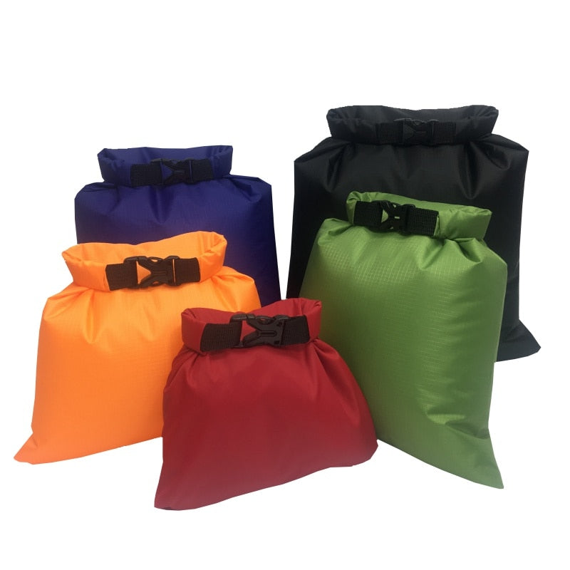 5pcs Waterproof Dry Bag with a buckle front. Great for beach or swimming accessories.