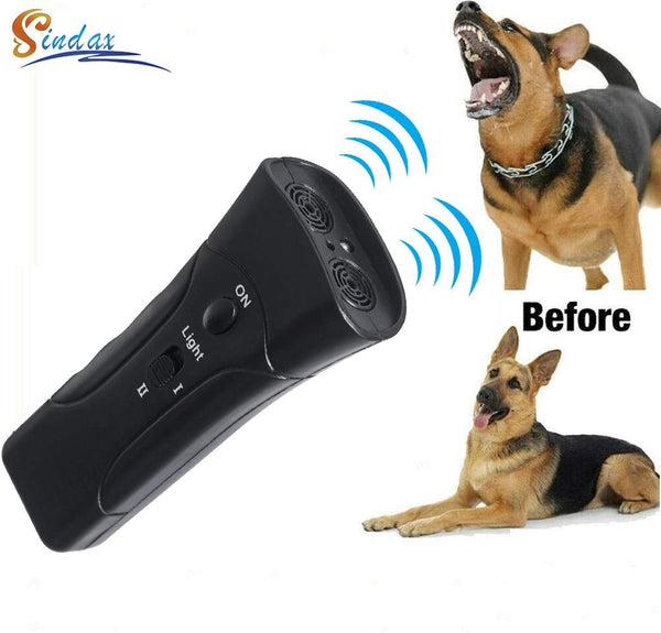 LED Ultrasonic 3 in 1 Anti Barking Dog Training.