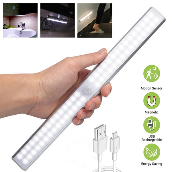 Motion Sensor Wireless LED Night Light.  Great for under counters in the kitchen, closets and staircases.